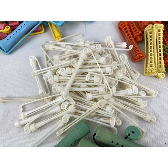 Large Lot Assorted Hair Permanent Curlers 470‎ Rollers Perm Various Sizes Styles - Picture 6 of 8